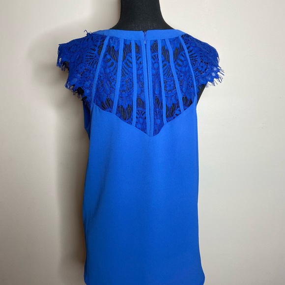 Brixton Ivy Jarred Lace Detail Cap Sleeve Blouse - Picture 5 of 7